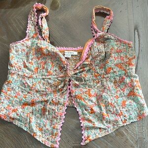 AMERICAN EAGLE OPEN FRONT TANK TOP - worn once